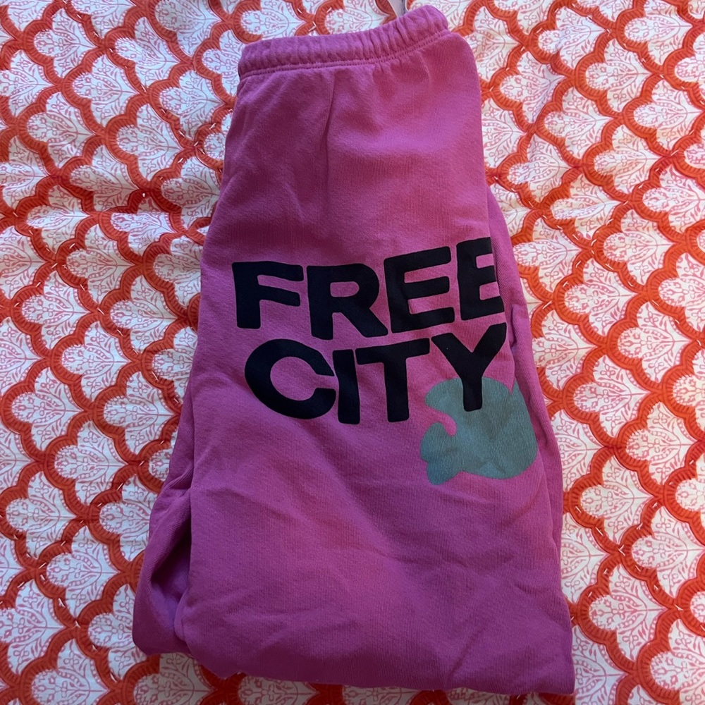 free city pink sweatpants